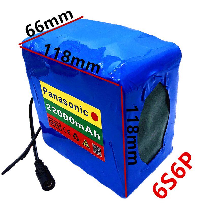 6s6p 24v 22ah 25.2v lithium battery pack batteries for elect