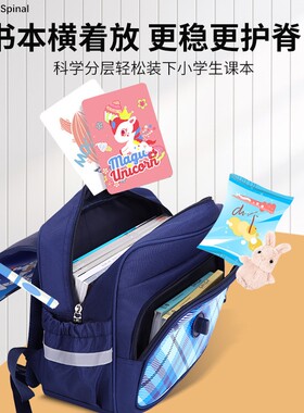 极速儿童横版小学生书包生女童一二到三低年级2023新款孩入学防水