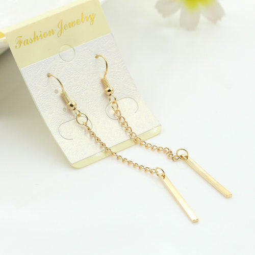 极速Fashion long style simple matching geometric metal chain