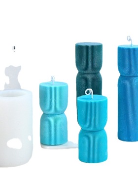 Candle Mold Large Cylinder Pillar Mold DIY Geometric