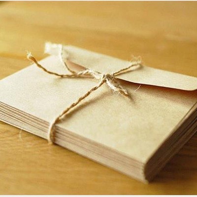 Kraft Paper Envelope Vintage Blank Letter Paper Writing Enve