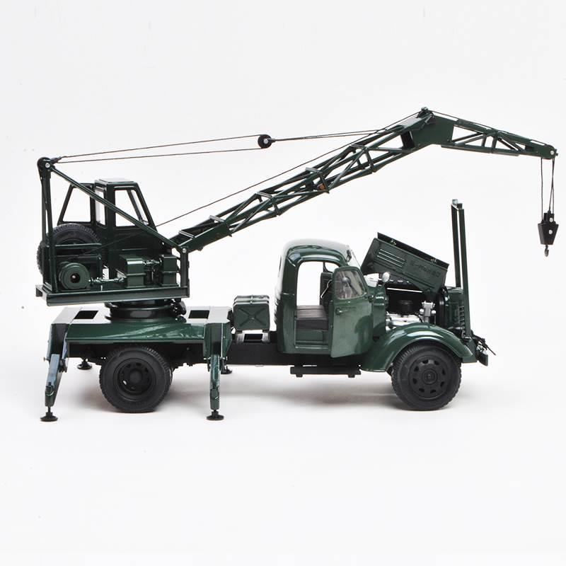 l禺仿原厂车模1:24放CA10吊车工程卡车谷解模型合金真汽车模型收