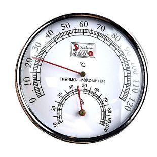 Sauna Thermometer Metal Case Steam Sauna Room Thermometer