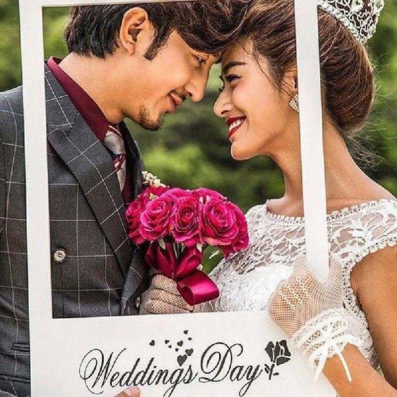 1Pcs Party Paper Frame Camer Props Happy Birthday