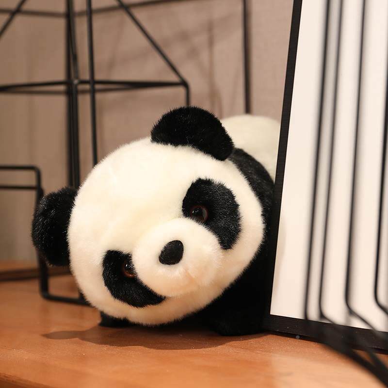 l熊猫仔公玩偶娃娃可爱仿真国宝吉物毛绒玩布具抱枕祥艺儿童礼物M