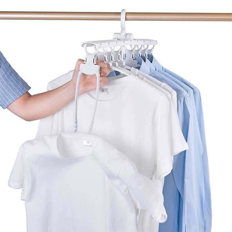 多功能衣架收纳摺叠多层晾衣架子宿舍挂衣架家用衣架