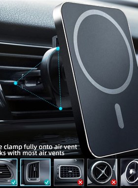 .15W Magnetic Wireless Car Charger Mount Adsorbable Phone