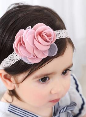 2018 New Infant Girl Rose Fiori Fascia a Forma di Testa-usur