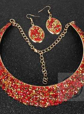 Collar fashion exaggeration metal false Collar Necklace Ea