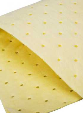 冰禹BYL118实验室化学品吸液棉工业吸油棉片吸附棉(100片黄色4