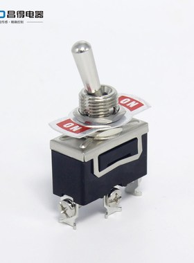 昌得CNTD  钮子开关 C5R12B 拨动摇头开关复位 三脚二档1121R银点