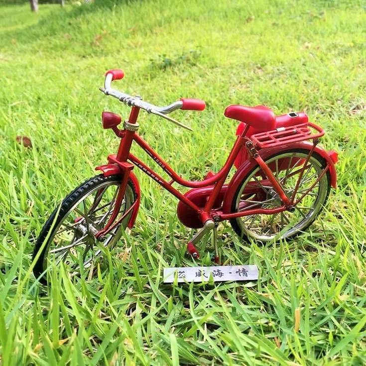 l仿古具老式28大杠自行车模型玩合金真复拼装单车车模创意礼品摆