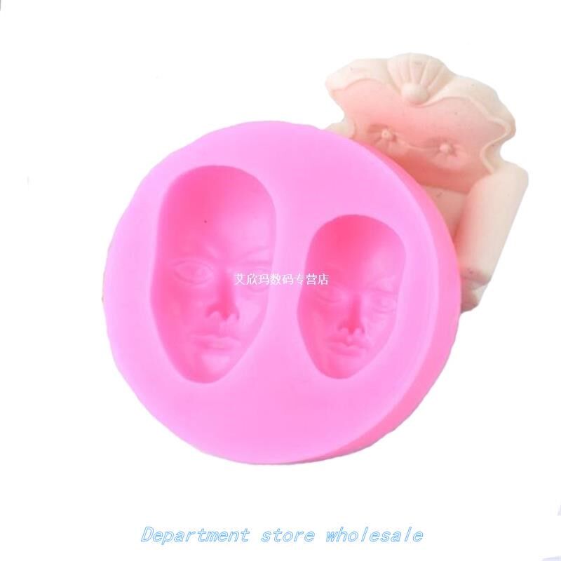 Face Facial Features shape Silicone Fondant Soap 3D Cake Mol