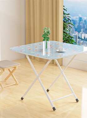 小型折叠桌子餐桌家用摆摊户外可携式卧室简易小方桌2人4人宿舍吃