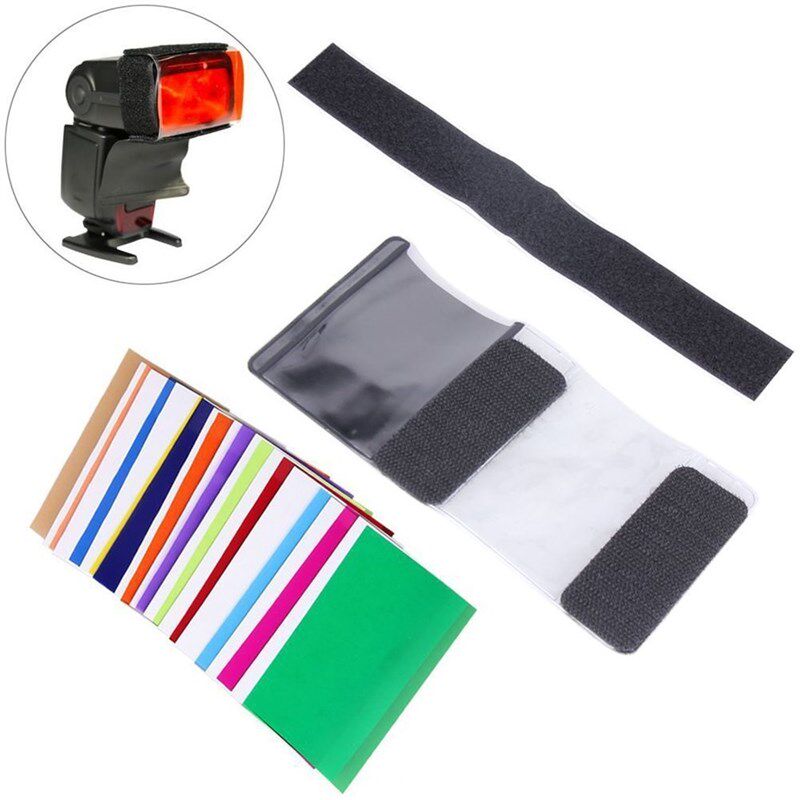 12pcs Colors card for Strobist Flash Gel Filter Color Balanc