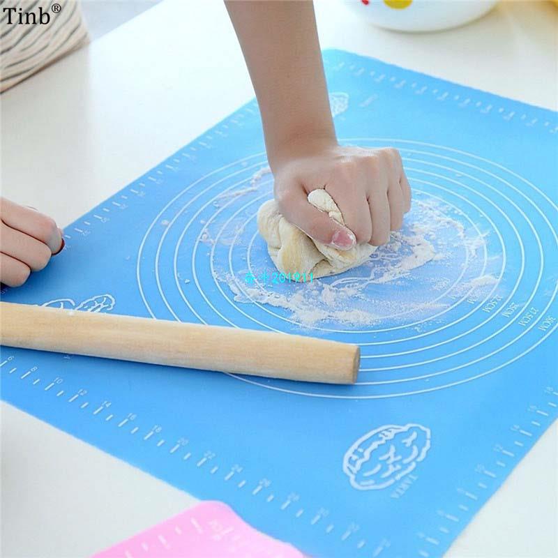 65*45CM 50*40cm Baking Silicone Mats For Rolling Pastry Line