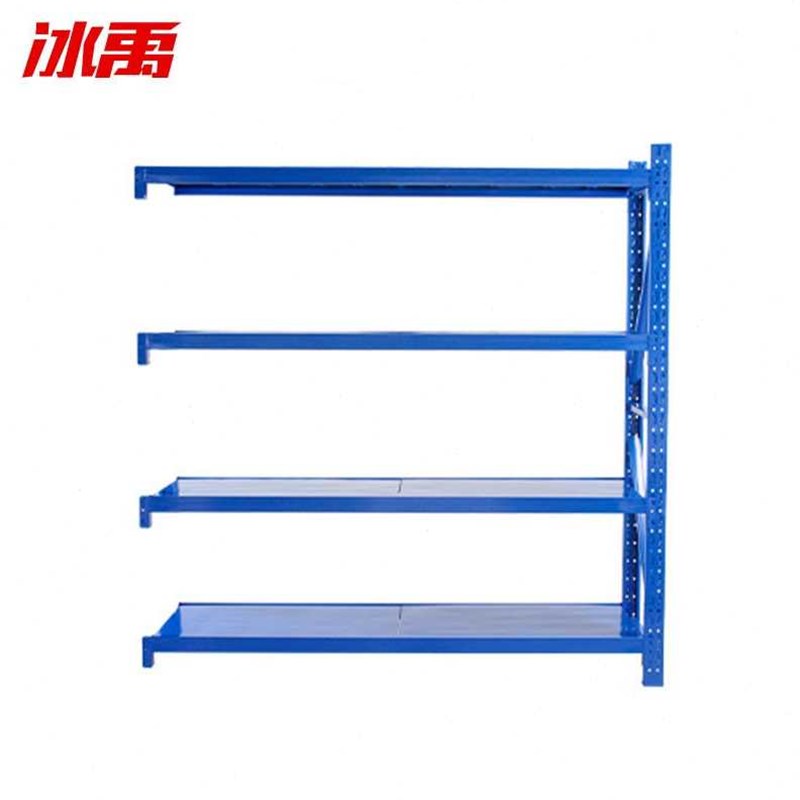 冰禹BY5032仓储货架多功能置物架展示架4层蓝色长150宽60高200