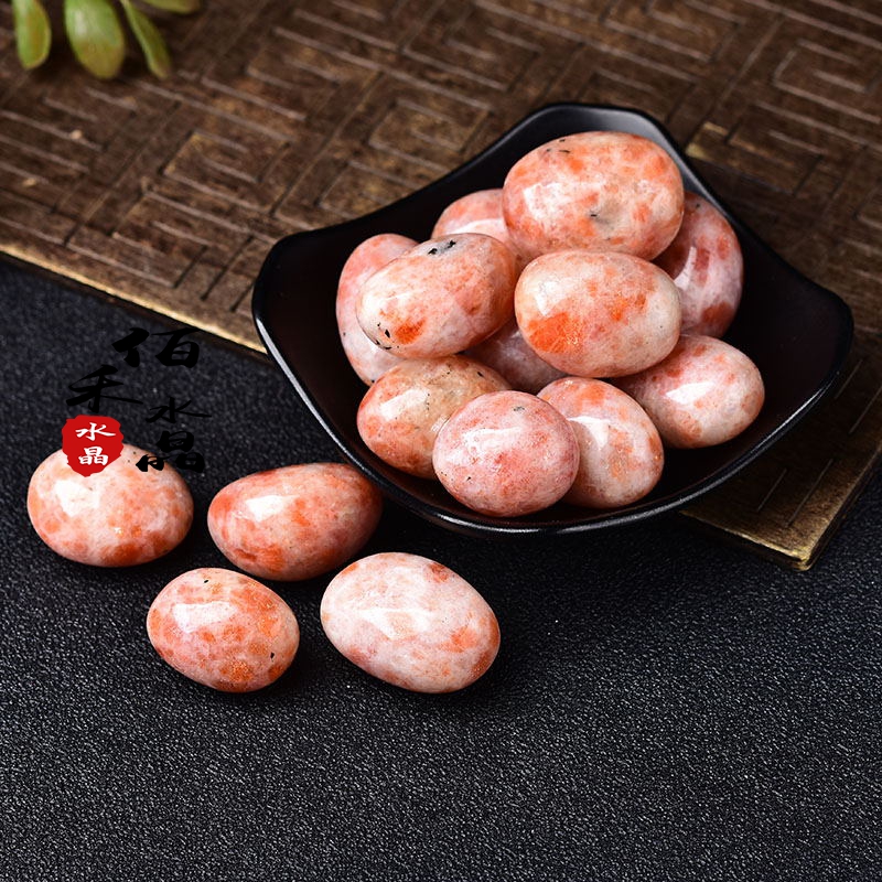 天然金太阳原石摆件太阳石大块把玩手把件矿石标本石鱼缸花盆造景