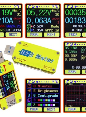 UM34 UM34C for APP USB 3.0 Type-C DC Voltmeter ammeter volta