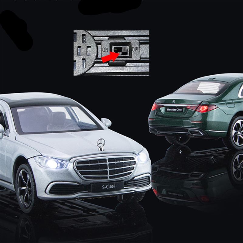1:22 Maybach S400 Alloy Luxy Car Model Diecasts Metal Metal