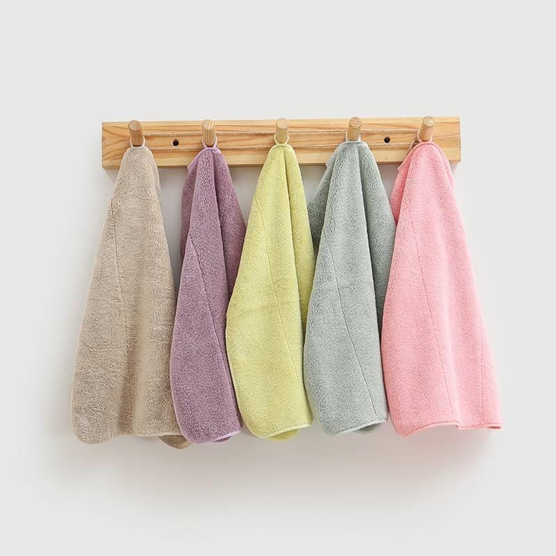 阿水大杯茶双层洗碗巾吸水不掉毛抹布毛巾奶茶店专用吧台咖啡馆厅