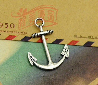 DIY饰品配件,25x31mm古银船锚 ,8元30个