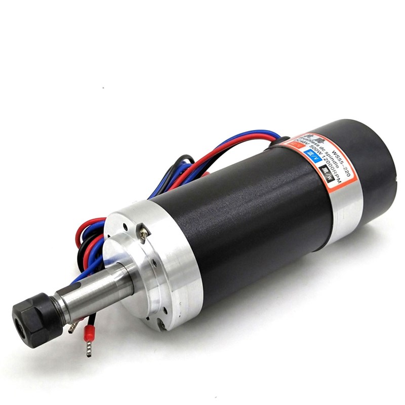 新品升级版 ws55-220 ER11无刷主轴电机  500RW 4件套 刀杆和转轴