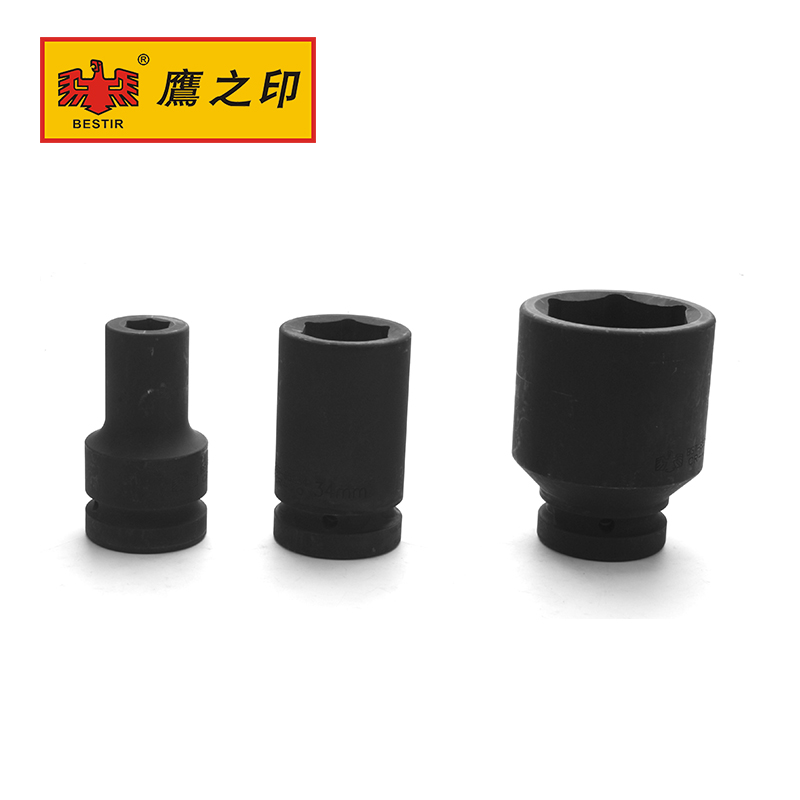 。鹰之印工具 25MM 1重型六角风动长套筒 气动气动扳手加长套筒头