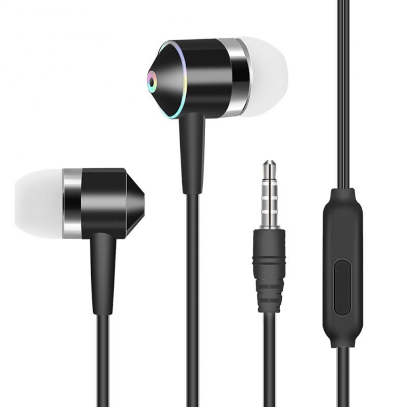 1pcs Multi color In ear Mobile Phone Headset Line Control S