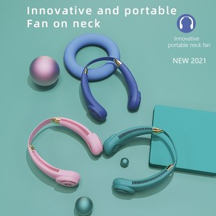 Lazy Person Leafless Neck Hanging Fan With Multiple Wind Spe