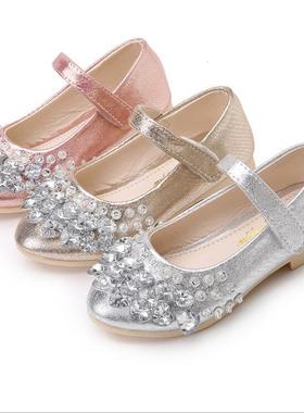 BS0025ids eather girls prkincesse shols flat heal 3 4 5 6y皮