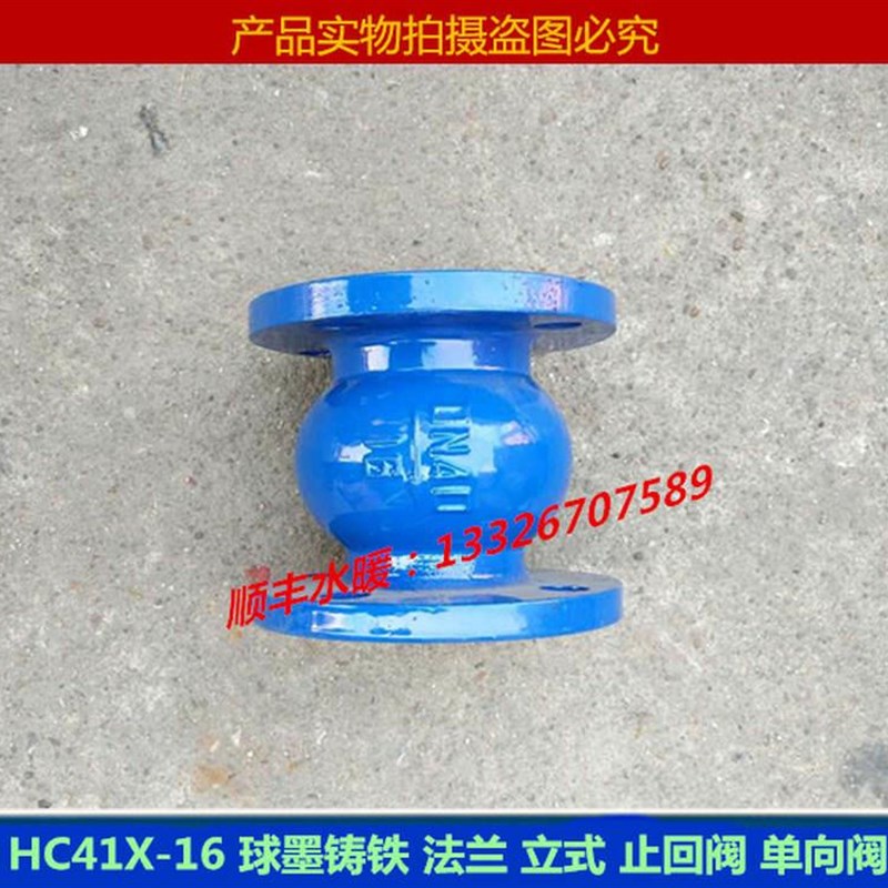 新品新品新品HC41X-16球墨 法兰xE单向止回阀 O水管道逆止阀立式