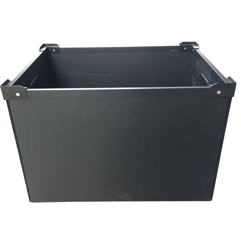 生产防静电pp塑料中空板周转箱电子产品收纳箱塑胶骨架箱静电箱