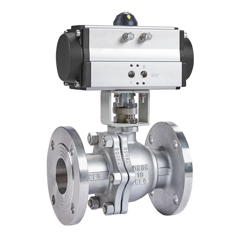 新品气动球阀Q641F-16C/P不锈钢铸高温J蒸汽法兰防爆切断调节DN50