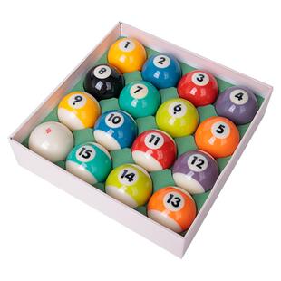 美式16彩独眼龙台球子传奇水晶球台球用品中式黑金刚台球厂家直供