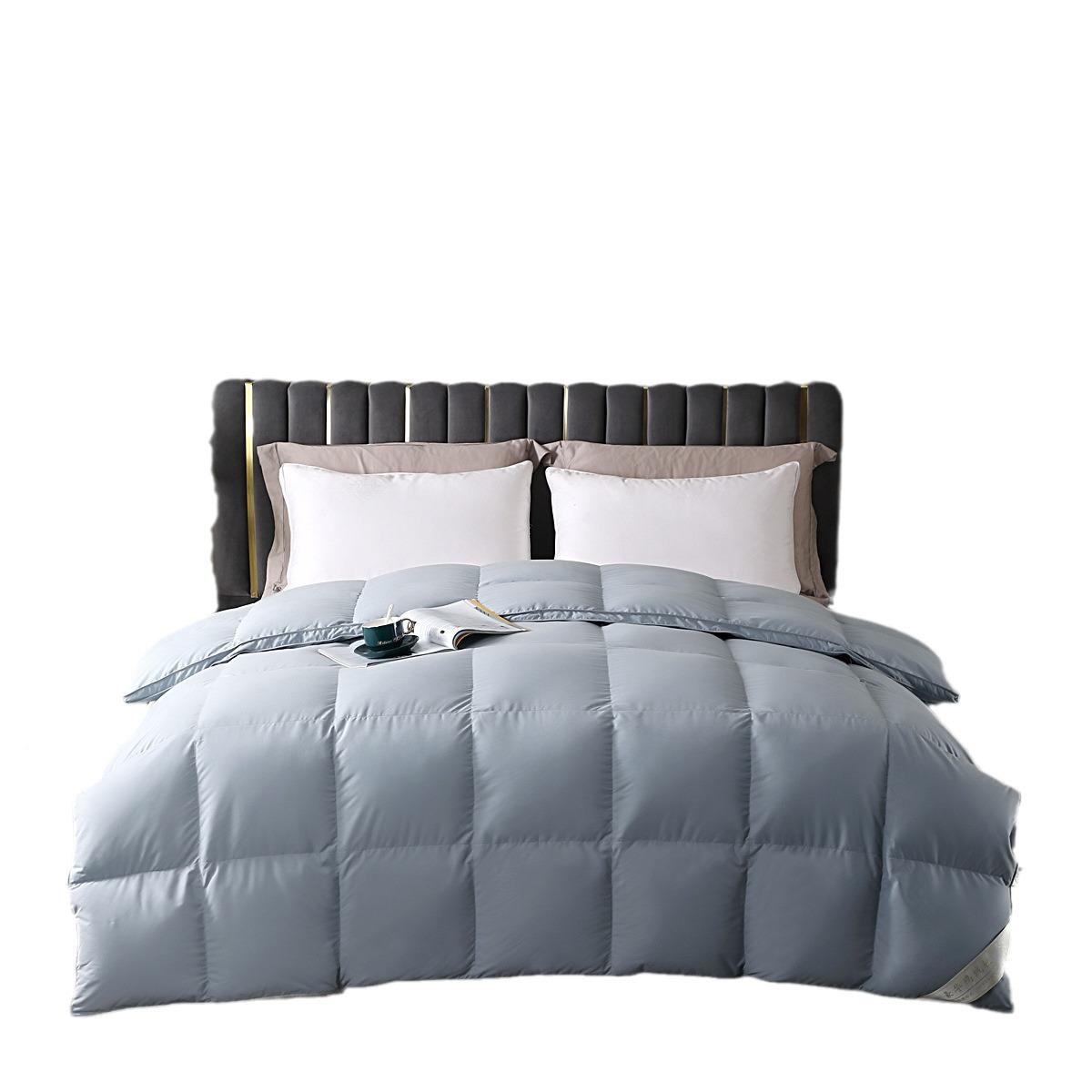 锦柔棉绒被套半成品壳单羽层双边被钻绒内CTE防胆