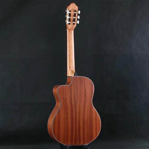 吉他厂家36/39寸缺角古典吉他云杉沙比利胡桃木哑光guitar