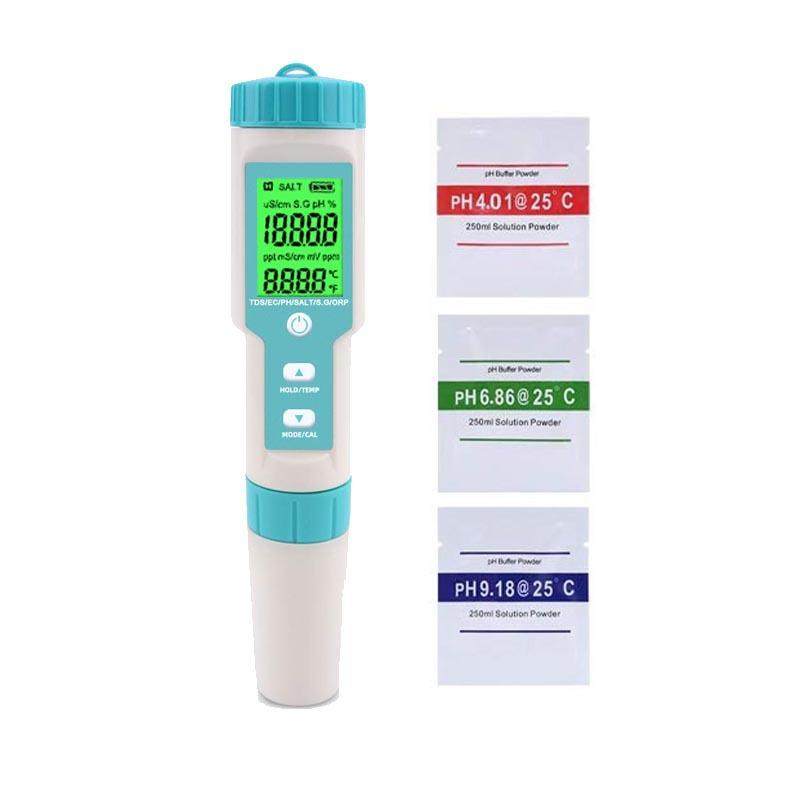 七合一水质检测笔ORP/EC/TDS盐度PH测试笔外贸多功能水质检测仪,五金/工具,水质分析仪,淘宝优惠券,粉丝福利购,淘宝优惠卷