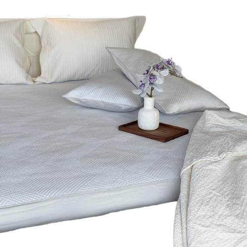 日本ICEDMax超柔床笠款软凉席三件套黑科技冰凉可水洗折叠空调席