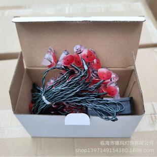 厂家销售20LED太阳能瓢虫灯串瓢虫动物昆虫装饰灯