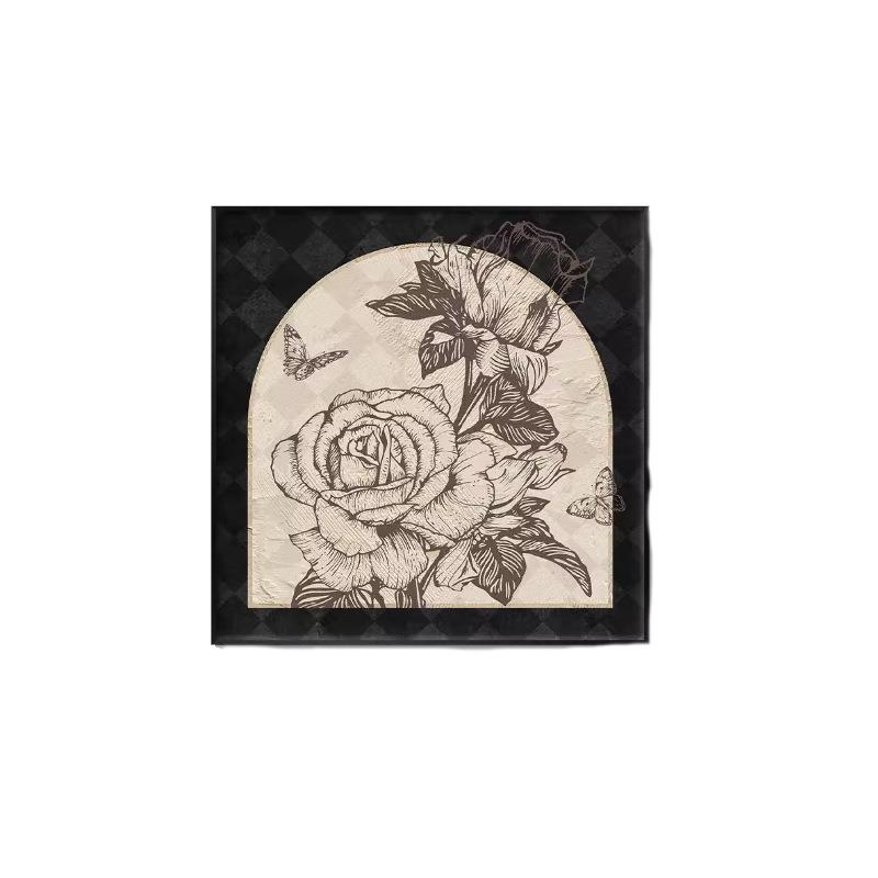 小众免打孔复古高级感法式中古风装饰画小幅餐厅壁画挂画2024新款