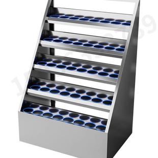 不锈钢员工水杯架车间多格水杯柜杯子存放柜工厂茶杯置物架工厂