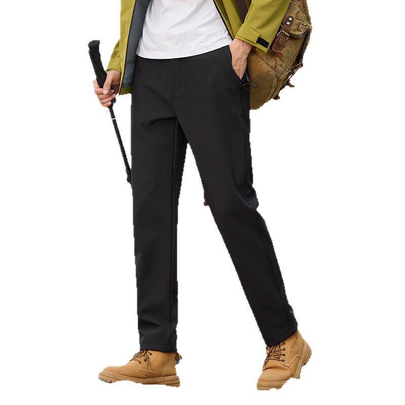 户外软壳冲锋裤男款秋冬加绒保暖长裤女士防风耐磨徒步运动登山裤