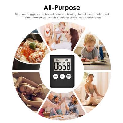 网红Kitchen Timer Digital Magnetic Cooking Baking LCD Count