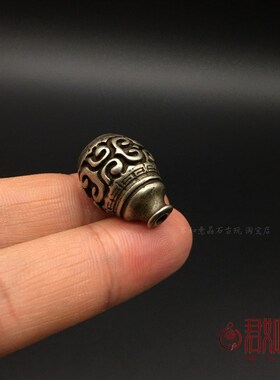 极速仿古做旧白铜手串三通全铜仿老铜三通小手串项链小三通珠子铜