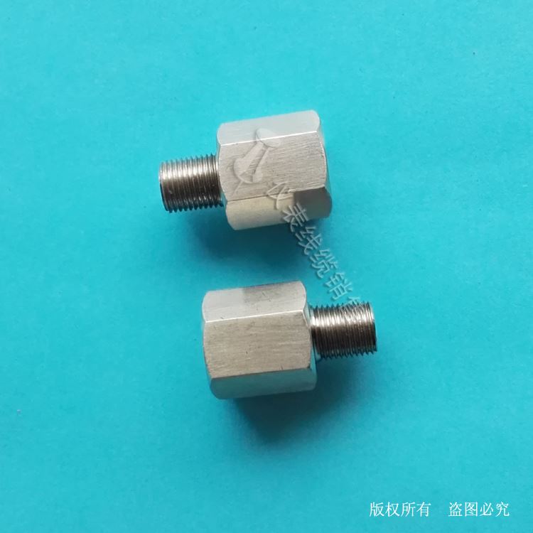 。压力表变送器仪表转换接头NPT1/18-NPT1/4-M2X1.25-M10X1-M10X1