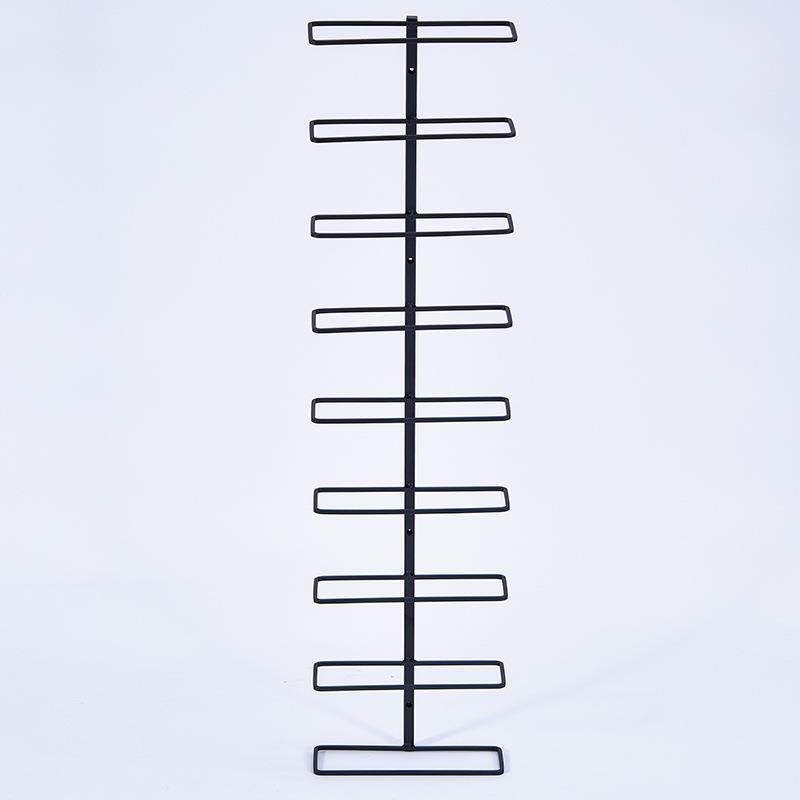 跨境葡萄酒收纳架现代简约风的壁挂式红酒瓶收纳架黑色多层红酒架