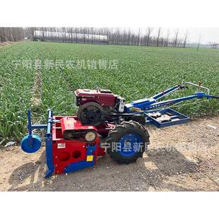 河南地区用大蒜收获机8马力以上手扶车前置铲蒜机收蒜 机器