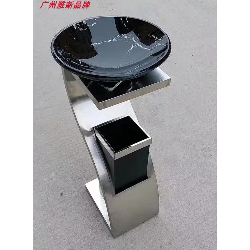 酒店大堂垃圾桶宾馆立式走廊电梯口不锈钢烟灰桶筒带烟灰缸果皮箱