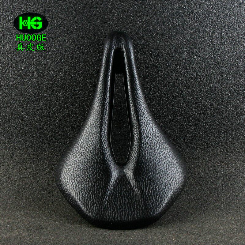 深圳辉哥X6真皮黄牛皮纯手工山地车公路车中O空座包坐垫车座鞍座